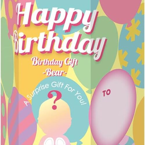 Birthday Gift Bear 2021 – Original Mini Figure / Edition – 1 Sealed Blind Box, Multicolor