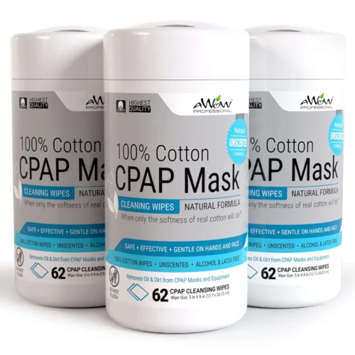 AWOW Professional CPAP Mask Cleaning Wipes, 62ct
