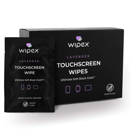 Wipex 24ct Box Alcohol-Free Touchscreen Wipes – Lavender